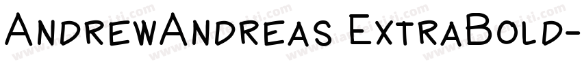 AndrewAndreas ExtraBold字体转换